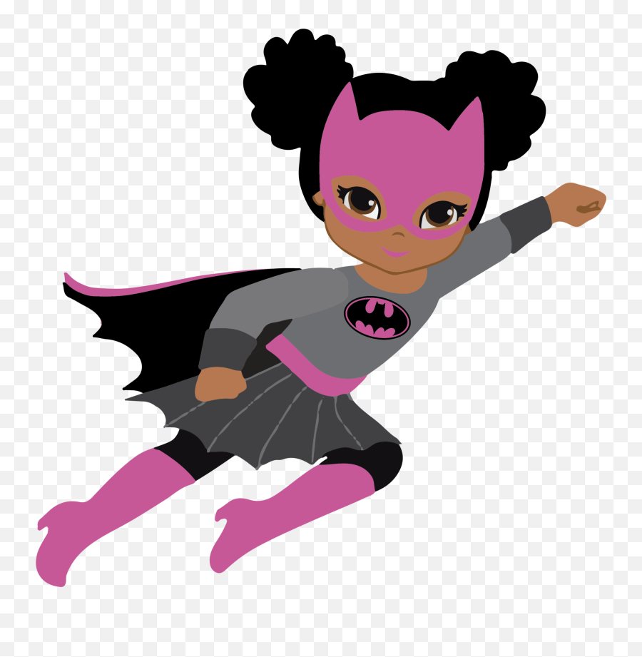 Pink Clipart Batgirl Picture - Pink Batgirl Clipart Png,Batgirl Transparent