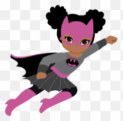 Pink Clipart Batgirl Picture - Pink Batgirl Clipart Png,Batgirl Transparent