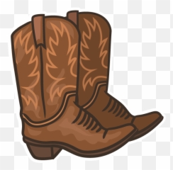 Cowboy Boot Shoe Clip Art - Clip Art Cowboy Boots Png,Cowboy Boots Png