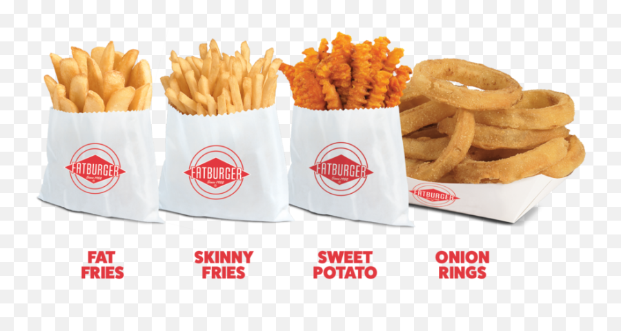 Menu U2014 Fatburger - Transparent Sweet Potato Fries Png,Old Burger King Logo