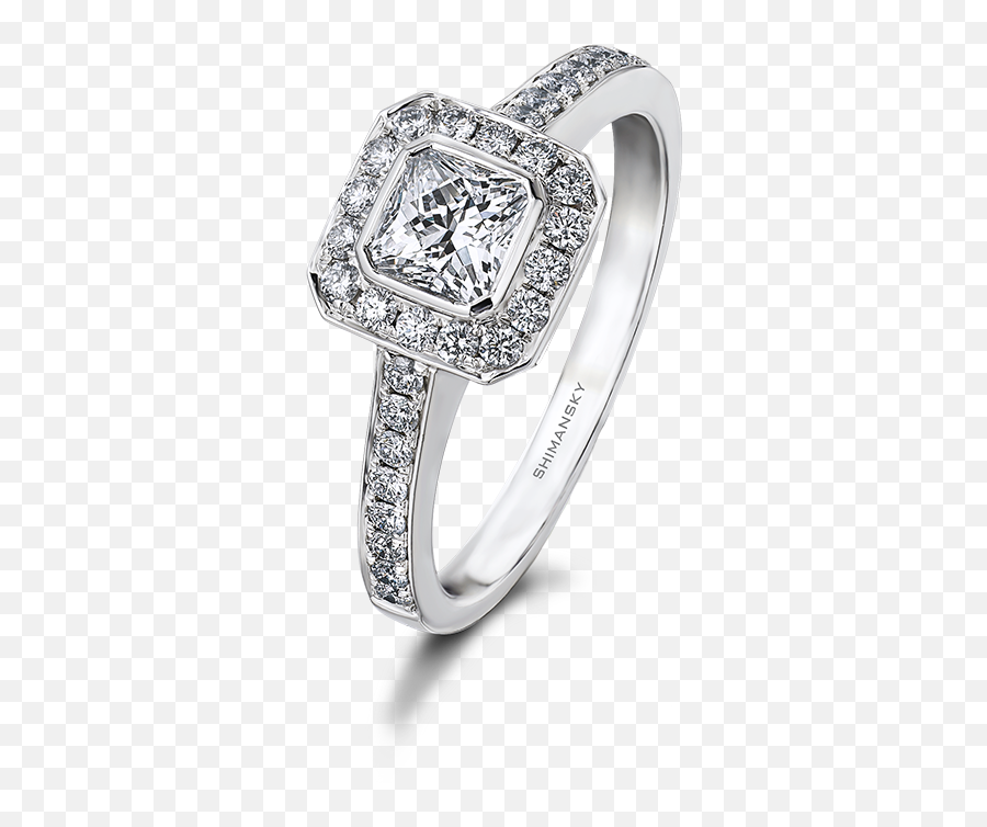 My Girl Diamond Pave Halo Ring Shimansky Jewellers - Transparent Diamond Ring Png,Halo Ring Png