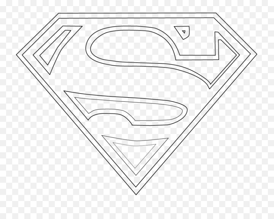 Superman Logo Black And White Png Transparent