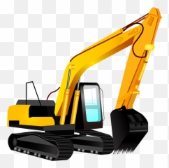 Excavator Vector - Cartoon Excavator Png,Blippi Png