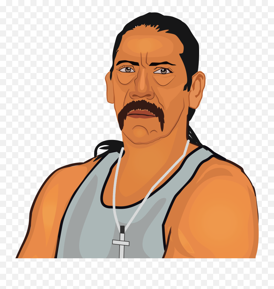 Danny Trejo Mexican Actor By Shalini - Cartoon Png,Mexican Png