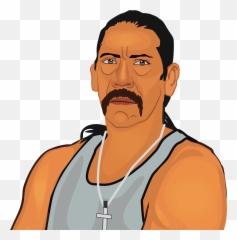 Danny Trejo Mexican Actor By Shalini - Cartoon Png,Mexican Png