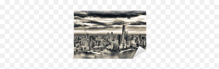 Downtown Manhattan Beautiful New York City Skyline Wall Mural U2022 Pixers - We Live To Change Commercial Png,Nyc Skyline Png