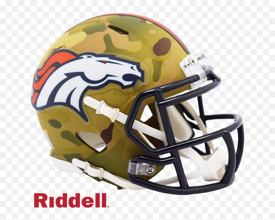 Denver Broncos Camo Mini Speed - Riddell Football Helmets Mini Png,Denver Broncos Png