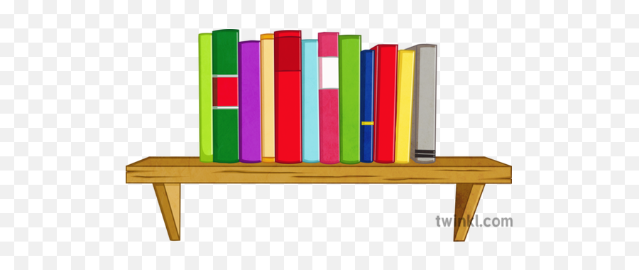 Books - Books On A Shelf Png,Shelf Png