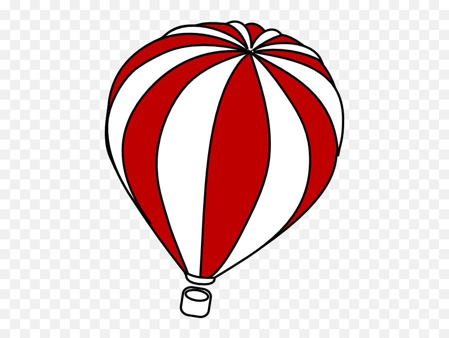 Hot Air Balloon Drawing Tumblr Free Download - Red And White Stripe Hot Air Balloon Svg Png,Hot Air Balloon Transparent