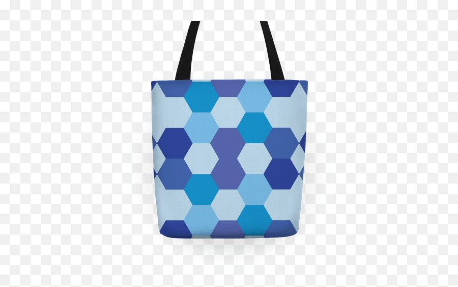 Download Blue Hexagon Pattern Tote - Tote Bag Full Size Tote Bag Png,Transparent Hexagon Pattern