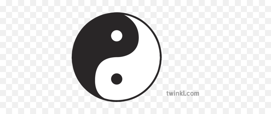 Yang Symbol Taoism Religion Ks2 Black - Yin Og Yang Religion Png,Yin Yang Symbol Png