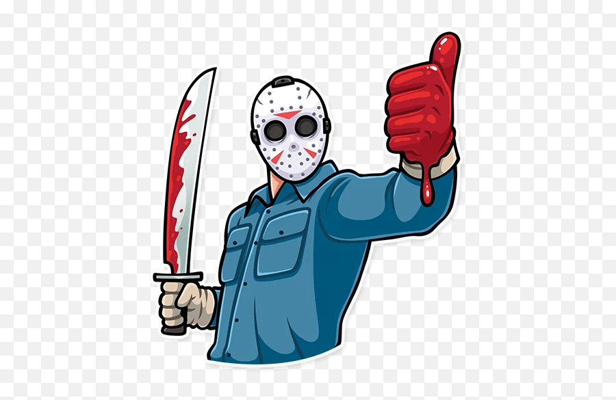 Jason Voorheesu201d Stickers Set For Telegram - Friday The 13th Stickers Png,Jason Voorhees Transparent