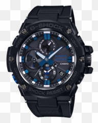 G - Shock Limited Edition Gstb100bnr1a Menu0027s Watch Blackblue G Shock Blue Note Png,Watch Png