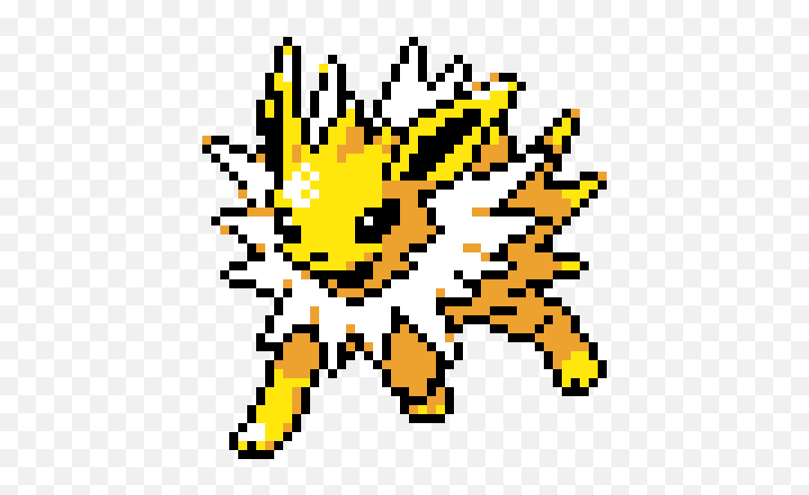 Jolteon Pixel Art Maker - Pixel Art Eevee Evolutions Png,Jolteon Transparent