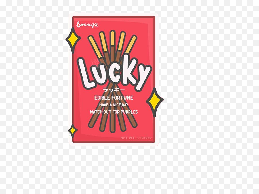 Lucky Pocky Sticker By Pinkskyy - Horizontal Png,Pocky Logo