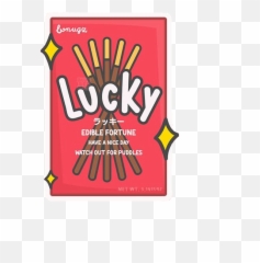 Lucky Pocky Sticker By Pinkskyy - Horizontal Png,Pocky Logo