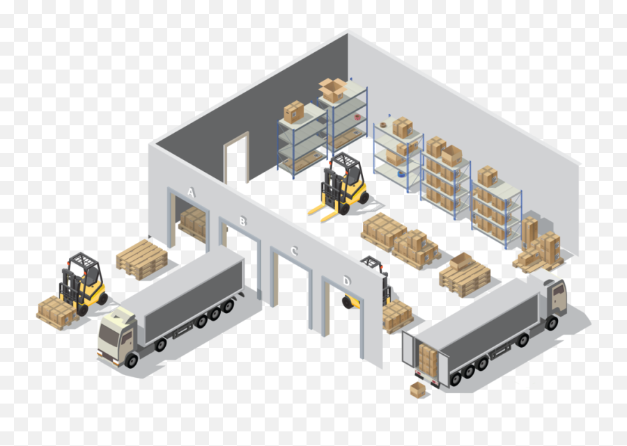 Warehouse Distribution Visibility - Inventory Management Png,Warehouse Png