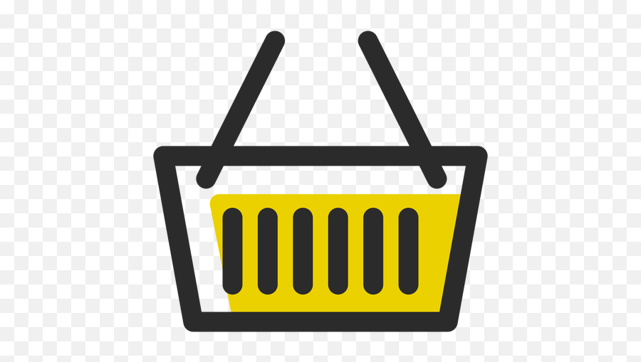 Shopping Basket Colored Stroke Icon - Cesta De La Compra Png,Basket Icon Transparent