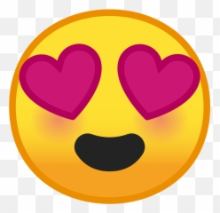 Smiling Face With Heart Eyes Icon - Samsung Emoji Transparent Background Love png