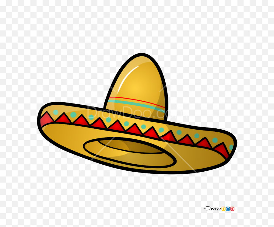 How To Hats - Sombrero Clipart Full Size Clipart 3732080 Drawings Of A Sombrero Png,Mexican Hat Png