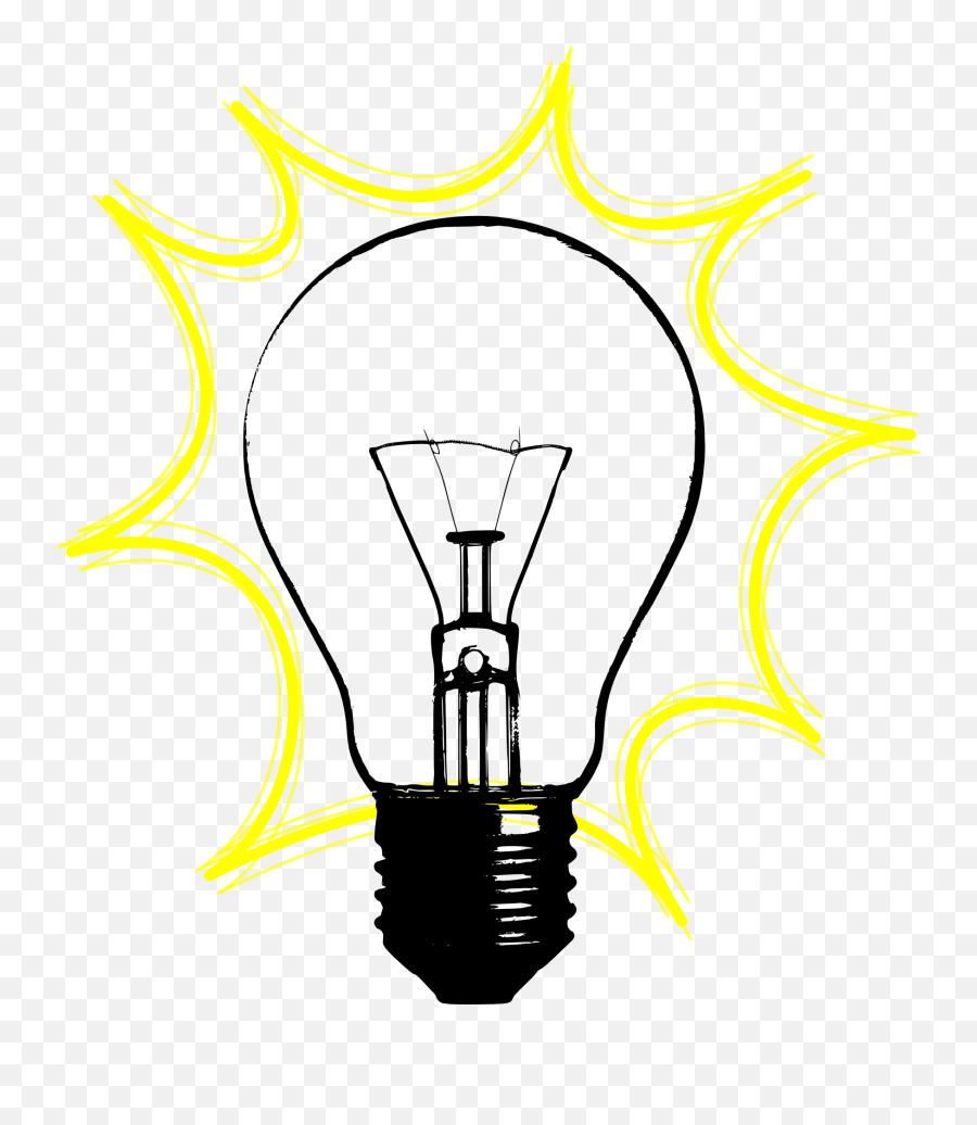 Yellow Lamp Drawing Free Image Download - Light Clipart Png,Yellow Light Icon