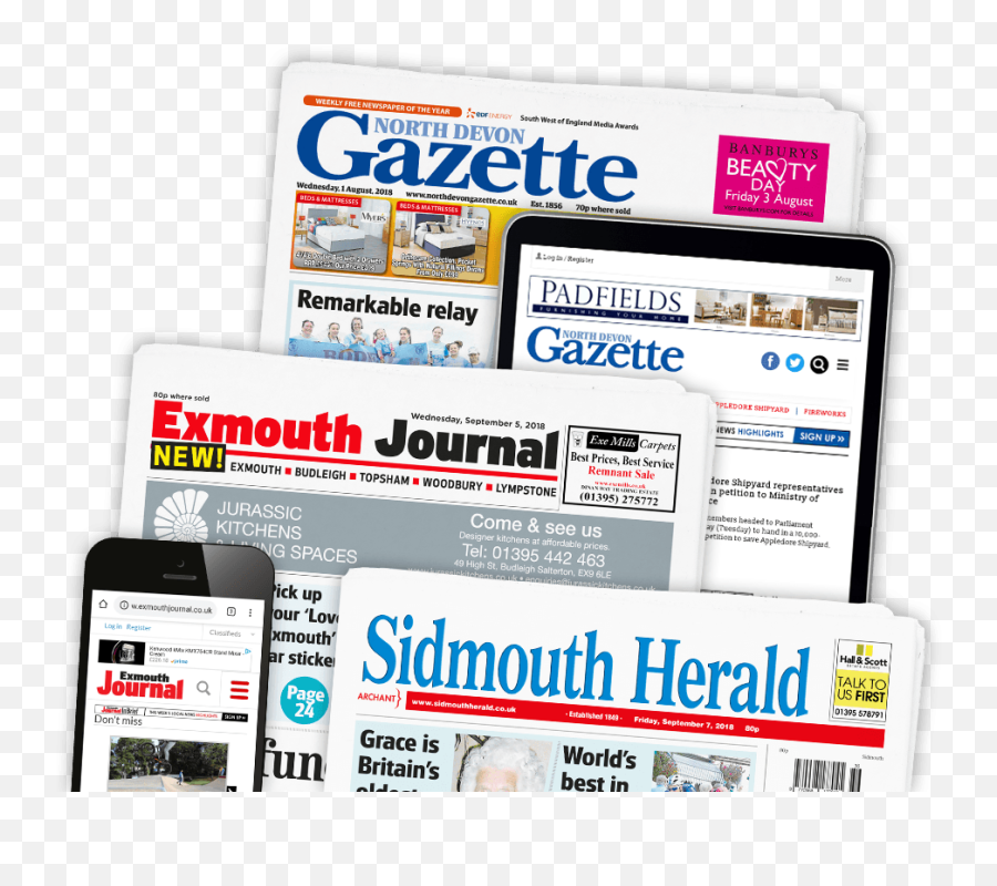 Regional Newspaper Advertising - Devon North Devon Journal Png,Newspaper Transparent