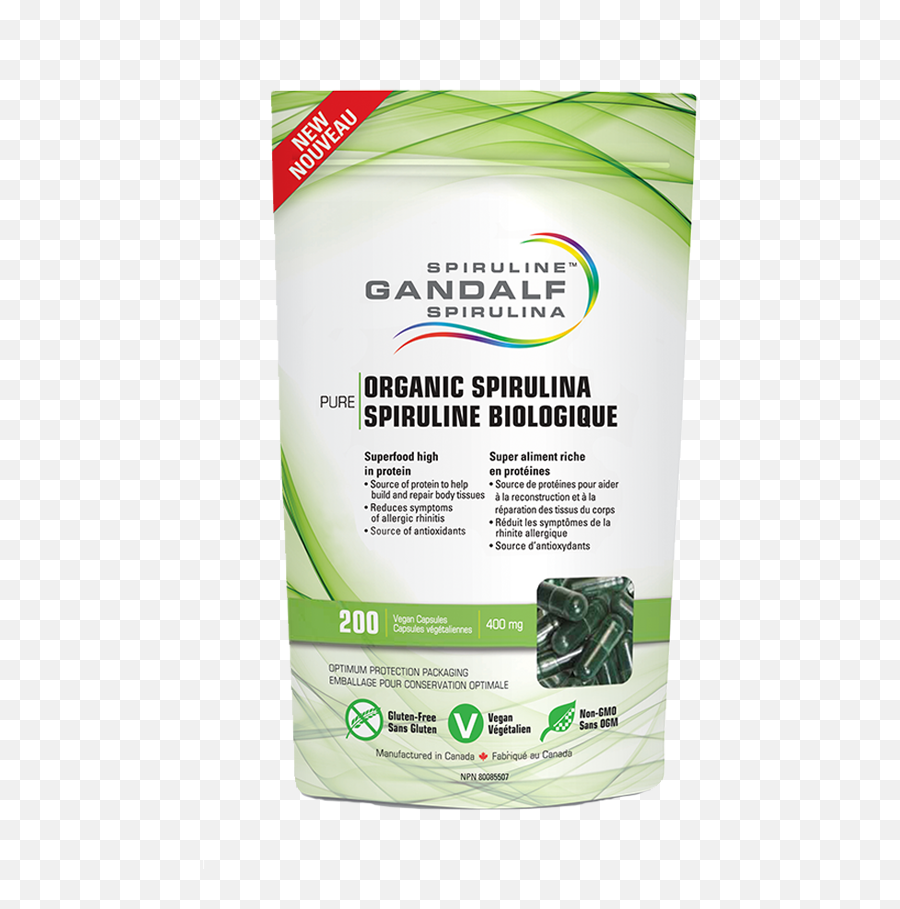 Gandalf Organic Spirulina Capsules De Spiruline Biologique - Gandalf Spirulina Png,Gandalf Icon