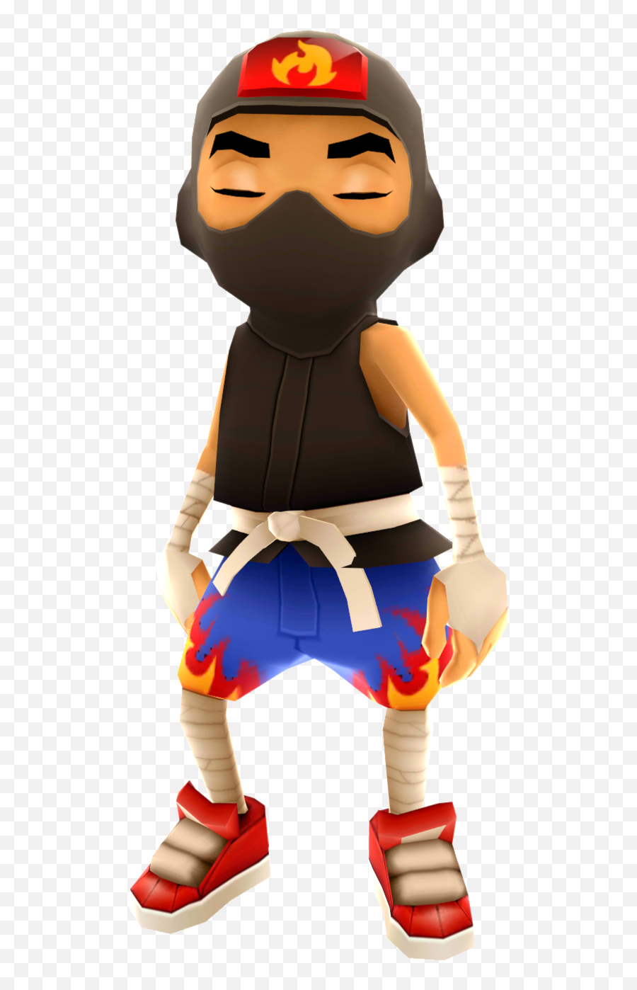 Subway Surfers - Characters Subway Surfers Ninja Flame Outfit Png,Ninja Buddy Icon