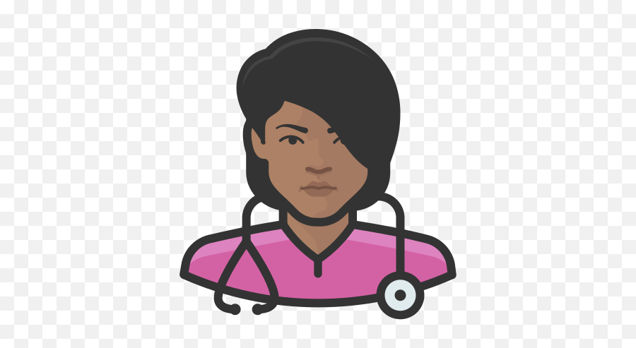 Nurse Black Female Coronavirus People Avatar Free Icon - Black Nurse Icon Png,Rn Icon