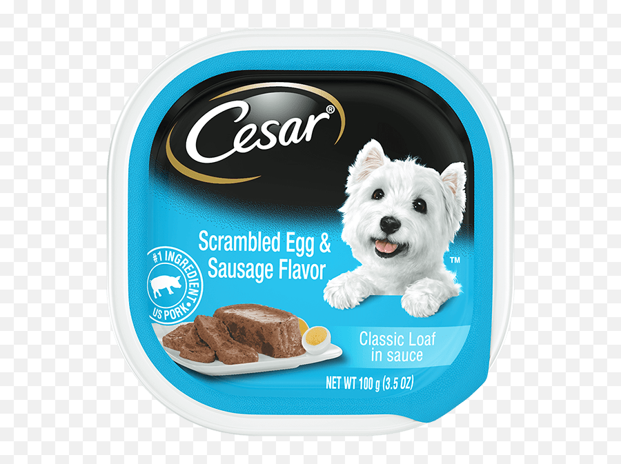 Scrambled Egg And Sausage Flavor Wet Dog Food Cesar - Cesar Dog Food Chicken And Liver Png,Rocky Dog Icon