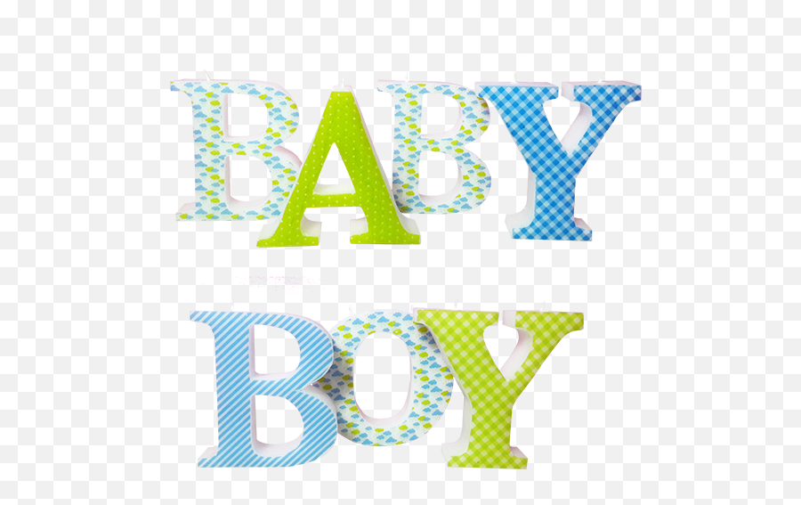 Download Baby Boy 3d Letters Candle Model - Baby Shower Boy Clip Art Png,Baby Shower Png