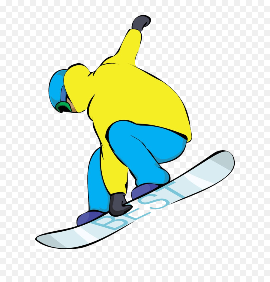 Snowboarding Cartoon Skiing Download Hd Png Clipart - Snowboarding Cartoon Png,Snowboarder Png