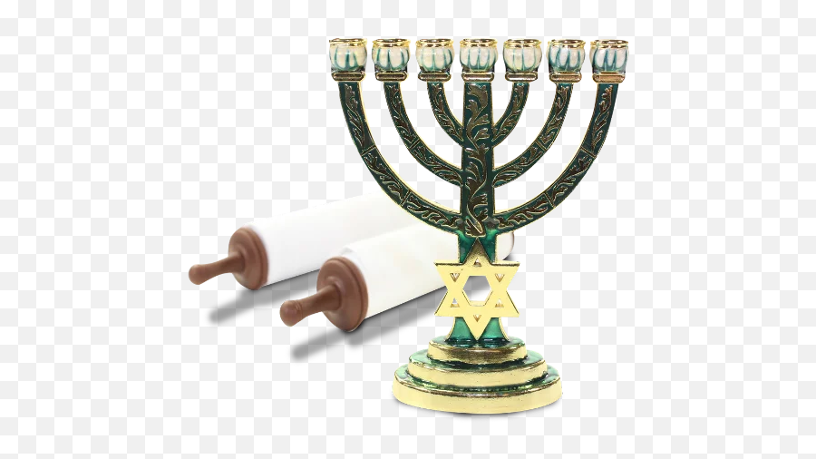 Telegram Sticker From Raíceshebreas Pack - Chandelier Et La Torah Png,Gold Menorah Icon
