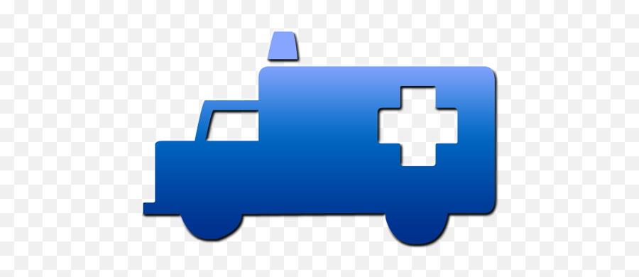 Download Image Of Ambulance 6 Blue Gradient Symbol Clipart Png Icon