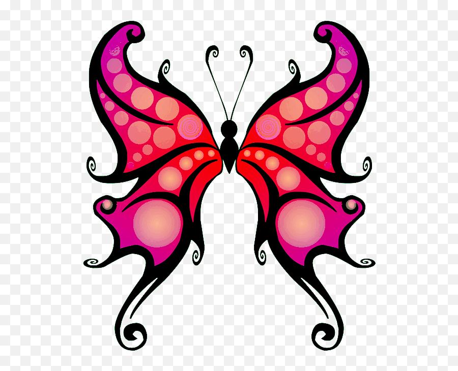Purple Fantasy Butterfly - Fantasy Butterfly Tattoo Outline Clip Art Butterfly Png,Butterfly Tattoo Png