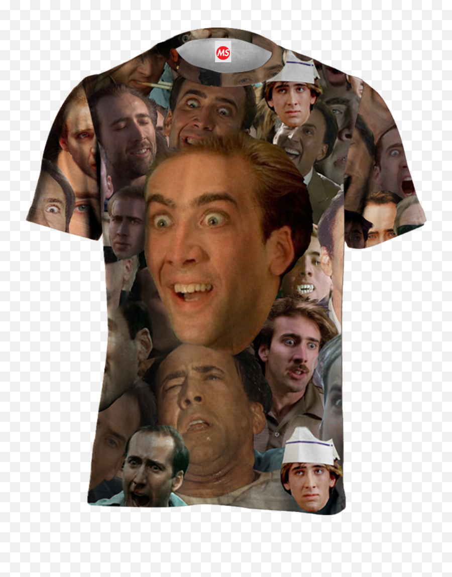 Download Cage Face Tee - Nicolas Cage Crazy Png Image With Nicolas Cage Crazy,Nicolas Cage Png