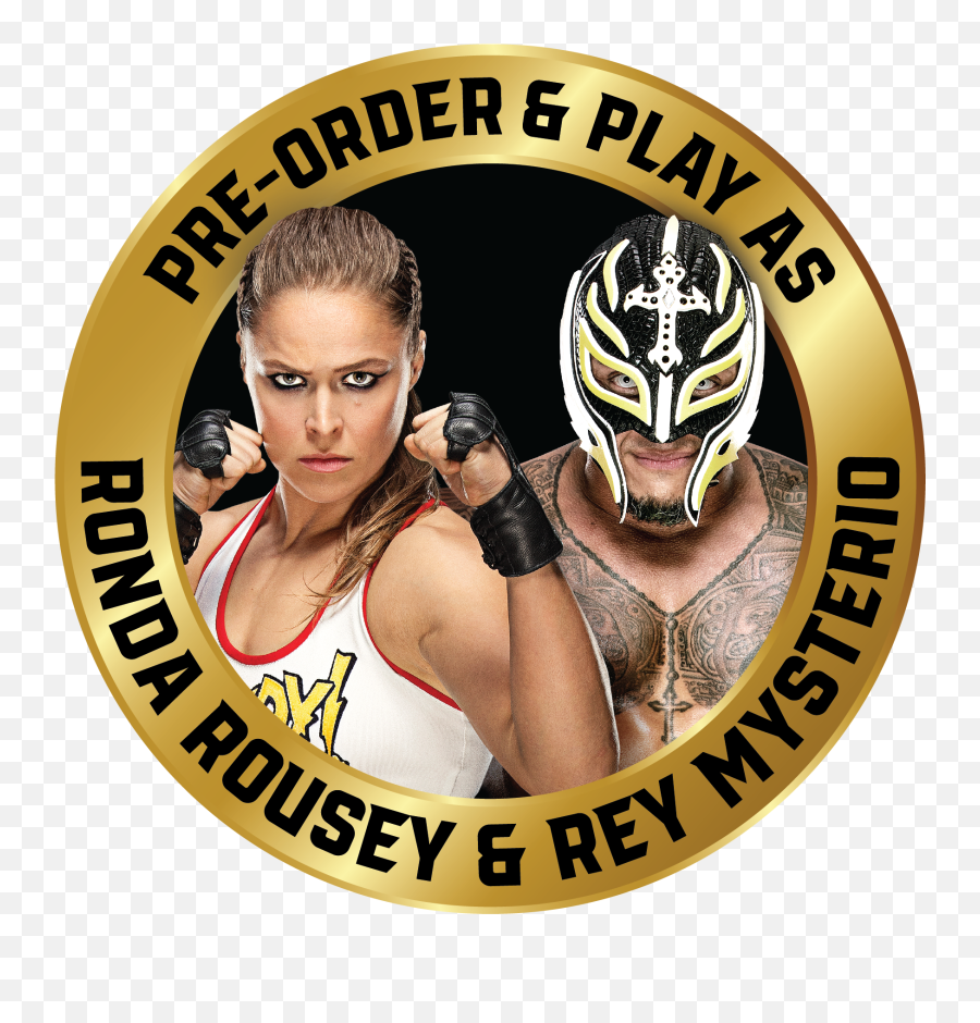 Wwe Brock Lesnar Png - Wwe 2k19 Rey Mysterio And Ronda Rousey,Rey Mysterio Png