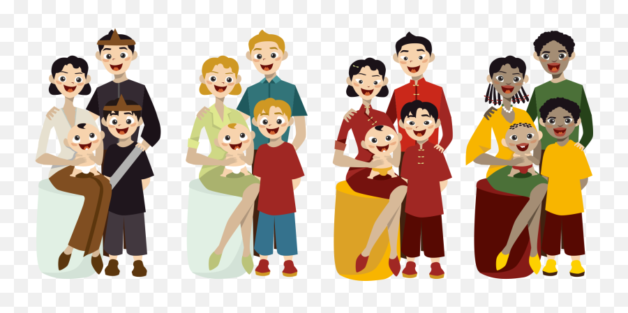 Cartoon Family Free Hq Image Clipart - New Family Members Cartoon Png,Family Clipart Png