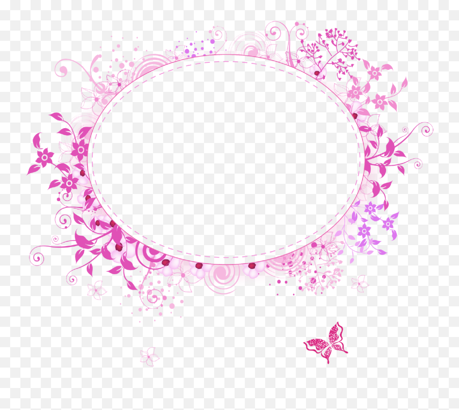 Pink Oval Frame Png 1 Image - Pink Oval Frame Png,Oval Frame Png