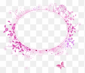 Pink Oval Frame Png 1 Image