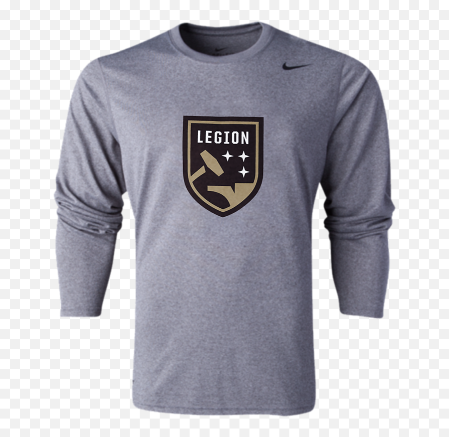 Legion Fc Nike Legend Ls Logo Tee - Nike Team Legend Carbon Heather 091 Png,Nike Logo Pictures