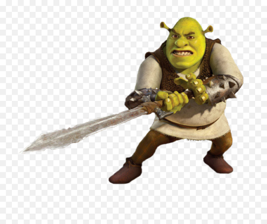Shrek With Sword Transparent Png - Stickpng Shrek With Sword Transparent,Sword Transparent Background