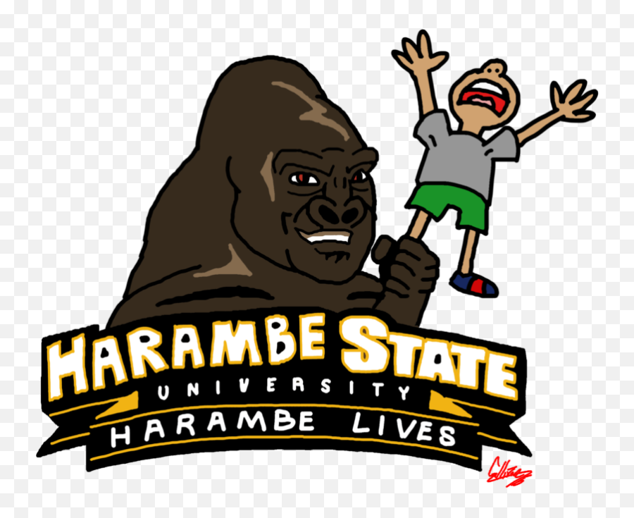 Fredonia Changes Official Mascot Sports Teams To Be - Illustration Png,Harambe Png