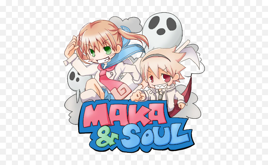 Soul Eater Maka And Evans - Cartoon Png,Soul Eater Png