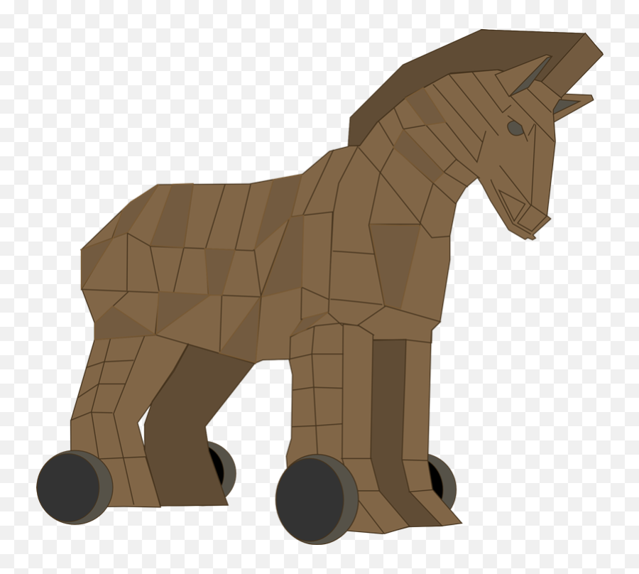 Trojan Horse Clipart Cartoon - Trojan Horse Clip Art Png,Cartoon Horse Png