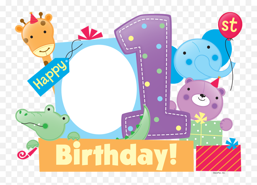 Birthday Transparent Png - 1st Birthday Background For Boy,First Birthday Png