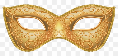 Clipart Gold Masquerade Mask Png - Transparent Background Masquerade Png,Masquerade Masks Png