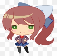 Doki Literature Club Monika - Cute Monika Doki Doki Literature Club Png,Monika Png