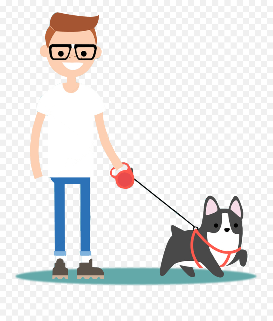 Walking Dog Cartoon Png - Walking Dog Clipart Png,Dog Cartoon Png