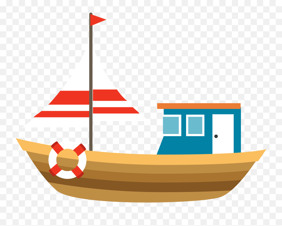 Illustration Vector Cartoon Chart - Sail Boat Cartoon Png,Boat Png